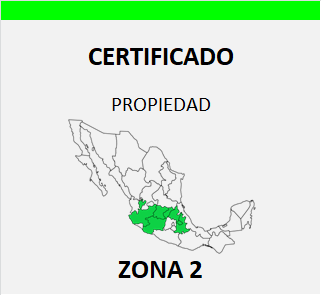 certificado de gravamenes registro publico zona 2 mexico