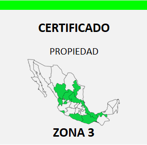 certificado de gravamenes registro publico zona 3 mexico