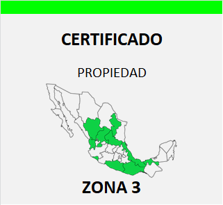 certificado de gravamenes registro publico zona 3 mexico