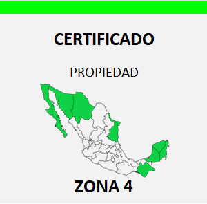 certificado de gravamenes registro publico zona 4 mexico