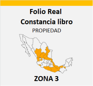 folio real registro publico zona 3 mexico